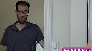 ryan keely and nicole doshi in black lingerie roleplay leads to busty asian milf pussy licking and big tits play