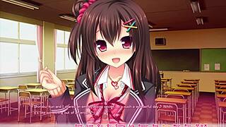 Intense hentai babe sucks monster cock and takes facial cumshot