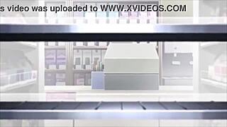 hentai girl gets fucked hard at work in steamy anime fantasy