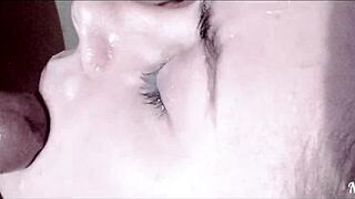 whoa stepdaughter FACIALS compilation got me drooling 😍💦 tons of cumshots part 2