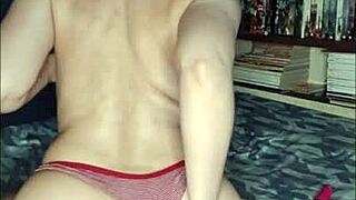 latina housewife flashes big tits pussy in bathroom homemade tease