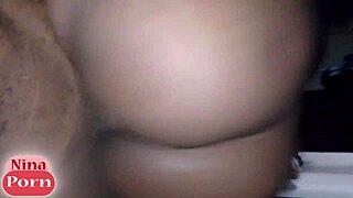 My best friend's juicy ebony pussy grips tight in missionary as i rip clothes and fuck her curvy body hard