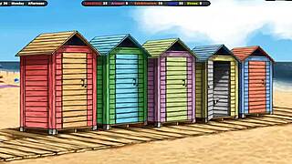 a stranger slathers creampie over hentai babe's ass instead of sunscreen