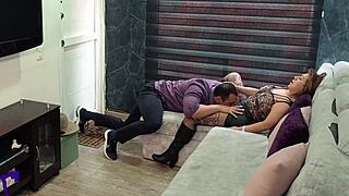 latina hotwife confesses cheating as husband licks her big pussy before hard fucking creampie cumdrip pov