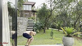 boss's daughter cherry adams squirts hard riding huge cock cowgirl doggystyle brazilian brunette