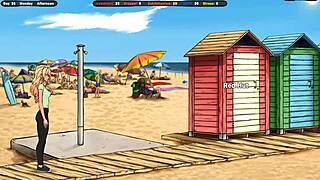 a stranger slathers creampie over hentai babe's ass instead of sunscreen