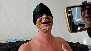 granny gilf gulps down young stud's huge creamy load straight from mouth