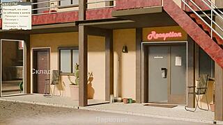 maid milf with BIG TITS rides HUGE COCK outdoors don't tell stepmom