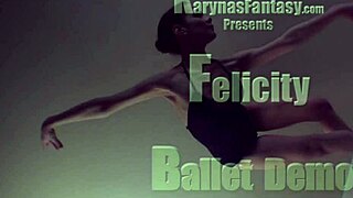 i love felicity's graceful ballet demo in her nude fetish pose