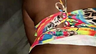 big booty ebony wife cheats with creamy backshots in party bathroom sneakily