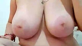 bbw blonde milf rubs ice over big natural tits while smoking fetish pussy play solo