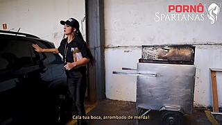 😍 damn this hot brazilian cop took a monster cock deep in her juicy pussy and tight ass rough riding cowgirl doggystyle till squirting orgasm 💦