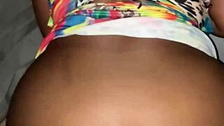 big booty ebony wife cheats with creamy backshots in party bathroom sneakily