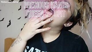 curvy tattooed babe ignores you while showing off her fat body fetish