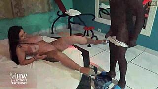 Tattooed Brazilian Housewife Gets Wet For BBC Creampie Cuckold Humiliation By Husband's Black Bull