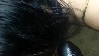 doble mamada con mi novia latina en la cama grande ass y tetas naturales