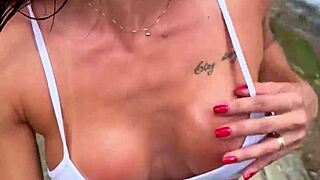 brazilian bodybuilder barebacks huge cock waterfall fuck with muscular legs