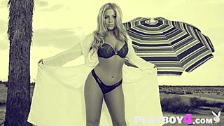 teya kaye's fat curvy ass and big tits beg for your eyes in outdoor strip heat?