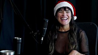 stellar blue teases in sheer red during naughty brazilian casting interview