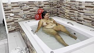 Stepmom Fucks Stepson In Jacuzzi While Hubby’s Gone