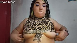 caught shorty neighbor son jerking with dirty thong time to punish him 😂🍑🔥