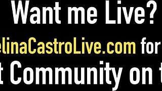 latina angelina castro sexy camo masturbates hairy plump pussy big tits orgasm