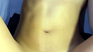 She rides him cowgirl then he fills her fat belly with cum after doggy in dorm