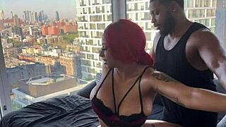 Petite masseuse's big black cock surprise turns massage into ebony ass worship bliss