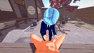 Kasumi Miwa bent over for outdoor hentai anal creampie doggystyle?