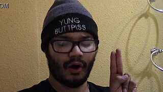 nerdy chubby brunette glasses farting gaping kitchen toy spread episode 2