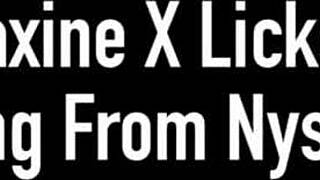 curvy sub maxine x gets so horny licking those sexy high heels