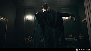 imagine leather-clad vampire lesdom babes ripping clothes for bdsm pussy eating and face sitting?