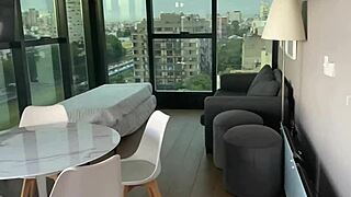 Petite latina babe rides boss cock using her best skills to close the deal