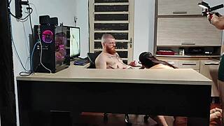 Behind Scenes Hardcore Bareback Fucking Big Ass Tattooed Babe Squirting Orgasm on Monster Cock Machine