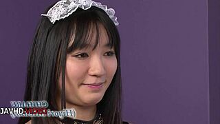 oh man this steamy jav maid chiharu she gives such hot blowjob then begs for rough pounding i mean