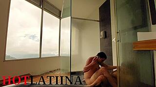 mi novio's buddy fucked me hard in the shower 😈 medellin heat