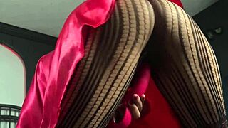 mmm pantyhose slut spreading tight pussy for you with vibes 😈🔥