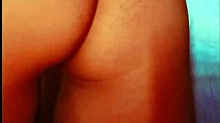 Sexy latina in lingerie performs teasing striptease shaking her pretty ass and natural tits close up