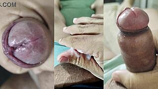 check out this compilado of best cumshots and jerks with my small foreskin dick and neighbor's hot masturbation finish on her tasty pussy and tits part 6