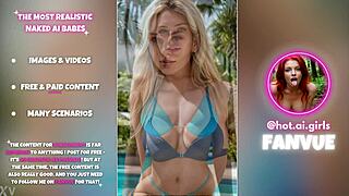 Ai Blondes with Big Tits and Ass Explode at Pool Party Pics!