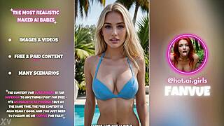 Ai Blondes with Big Tits and Ass Explode at Pool Party Pics!