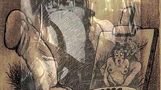 Vintage erotic art looks so steamy 🔥😘 classic vibes