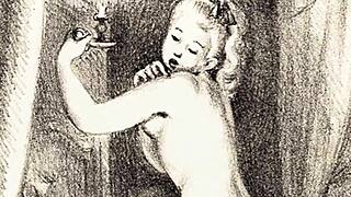 ever wondered how vintage erotic art teases with retro antique secrets?