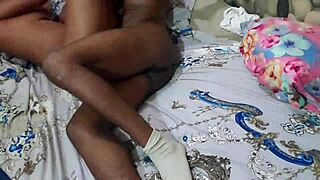 imagine waking her tipsy ebony friend from sleep spanking that big ass then spreading her pussy wide open part 3