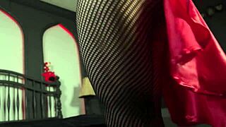 mmm pantyhose slut spreading tight pussy for you with vibes 😈🔥