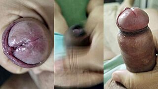 check out this compilado of best cumshots and jerks with my small foreskin dick and neighbor's hot masturbation finish on her tasty pussy and tits part 6