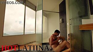 mi novio's buddy fucked me hard in the shower 😈 medellin heat