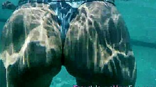 pool party teens 18+ line up to suck and stroke long monster cocks outdoors