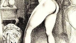 ever wondered how vintage erotic art teases with retro antique secrets?
