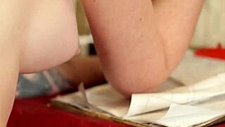 blonde teen model poses naked flaunting small tits and perfect round ass